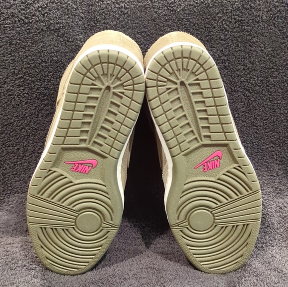 NWT Nike Sky Hi High Dunk Leather Wedge Shoes 'Medium Olive' Size 8.5 - Picture 8 of 9